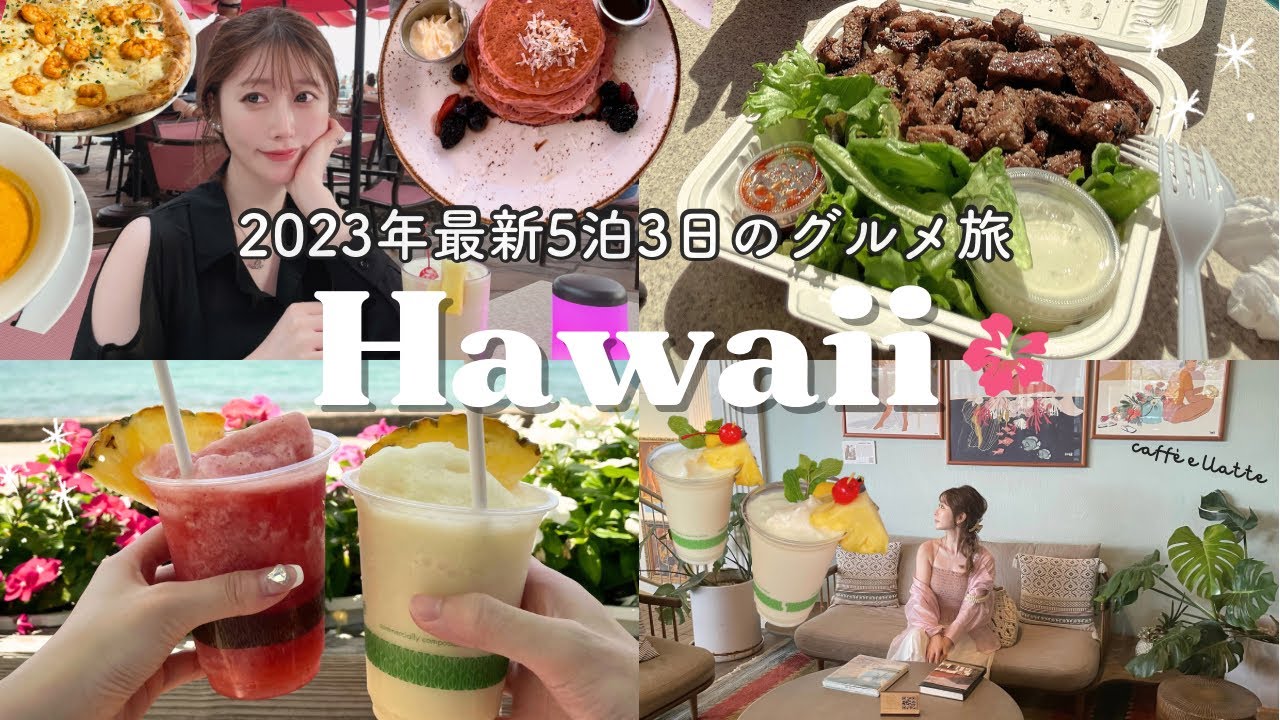 【ハワイ新婚旅行】5泊7日定番グルメを観光🌺 円安物価高騰のリアル…👙【VLOG】