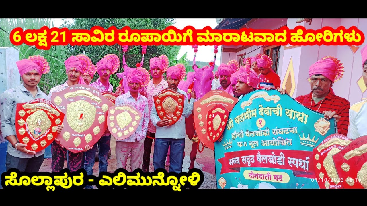 6 ಲಕ್ಷ 21ಸಾವಿರಕ್ಕೆ ಮಾರಾಟವಾದ ಹೋರಿಗಳು  | killar bail saled for 6.21 lakh#cow #bailgada #trending #bail
