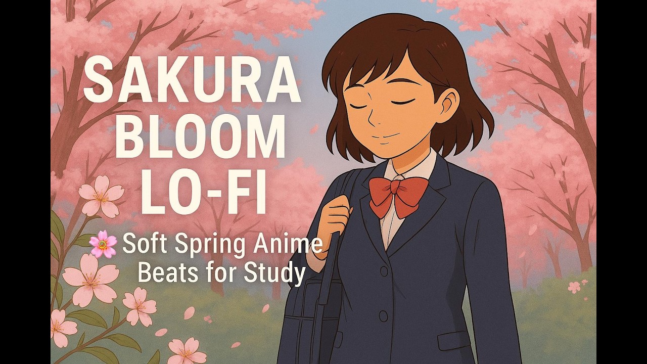 Sakura Bloom Lo Fi 🌸 Soft Spring Anime Beats for Study