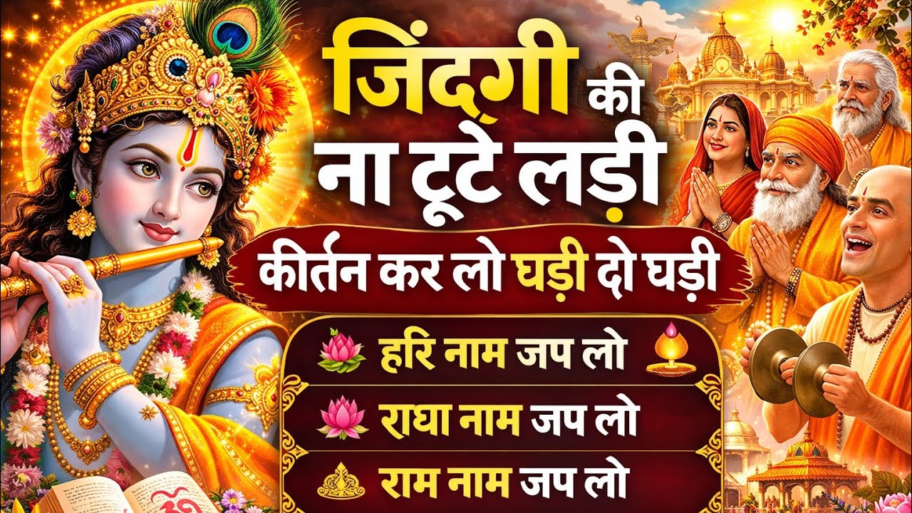 जिंदगी की ना टूटे लड़ी | कीर्तन कर लो घड़ी दो घड़ी | Nonstop  Bhajan | Radha Krishna Bhajan 2026