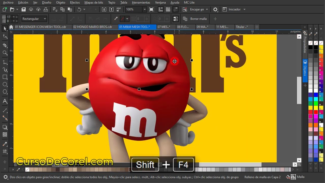 🔥 Domina el Relleno de Malla en CorelDRAW - Introducción + Ejemplos Prácticos