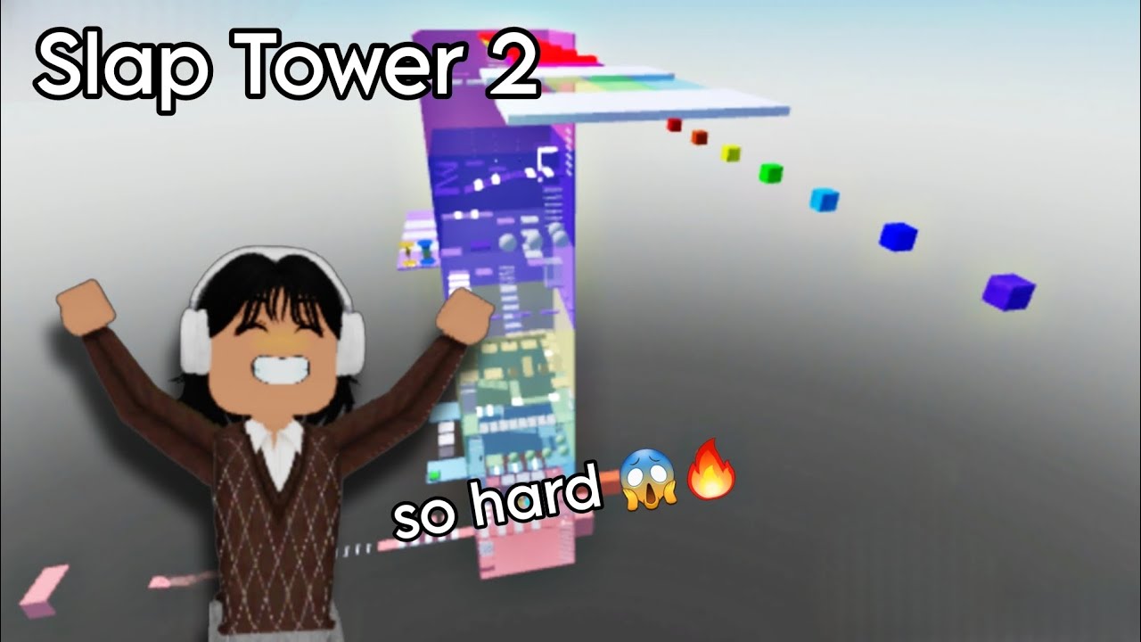 HARDEST ANNOYING GAME EVER! (but it's really fun) | SLAP TOWER 2 ROBLOX