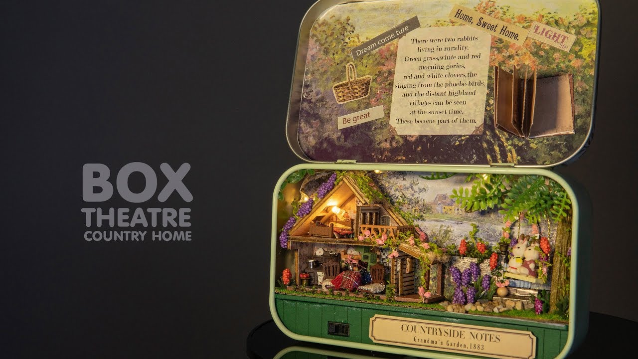 บ้านจิ๋ว Miniature Doll House : Box Theatre Countryside notes [ by my wife]