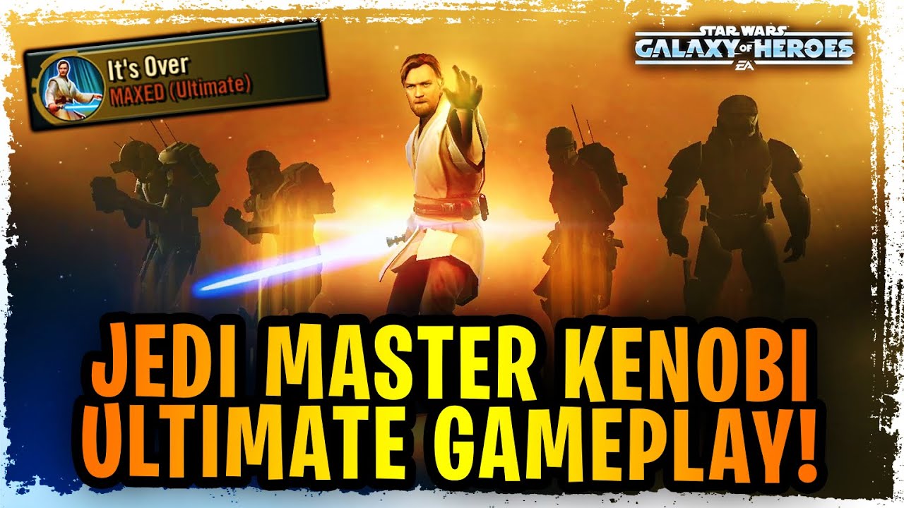 Jedi Master Kenobi Ultimate Ability Gameplay - It's Over - Absolutely Amazing! Bad Batch Best Team?