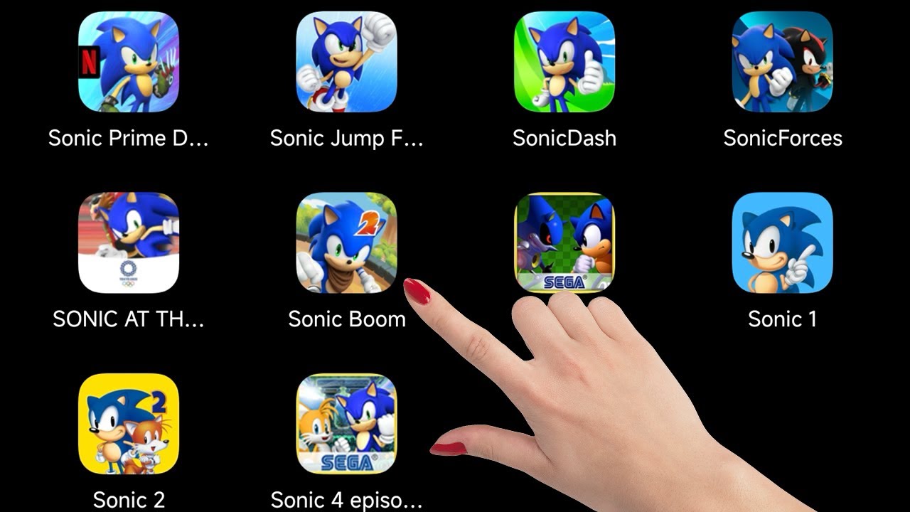 Sonic Prime Dash Jump Fever Sonic Forces  Sonic at the Olympic Games Sonic Boom Sonic CD Sonic 1-2-4
