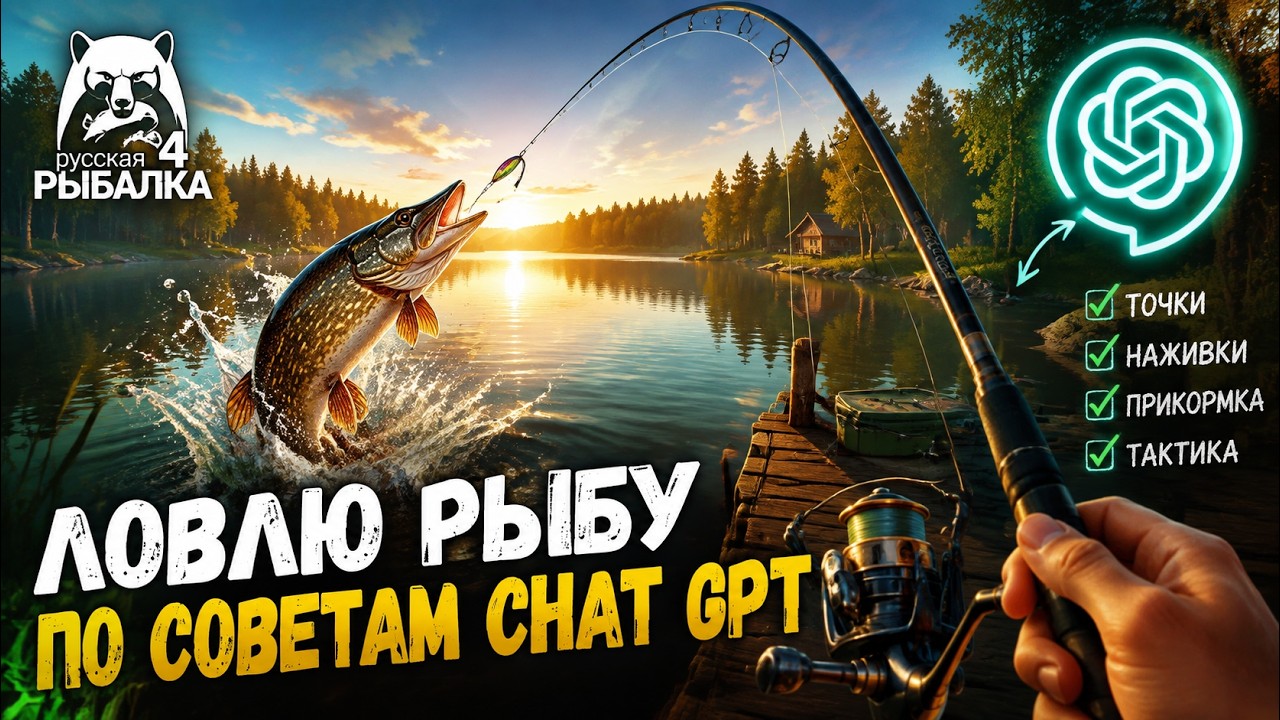 Ловлю рыбу с чатом GPT. Острог. ИИ дал точку и раздал трофеев!!!