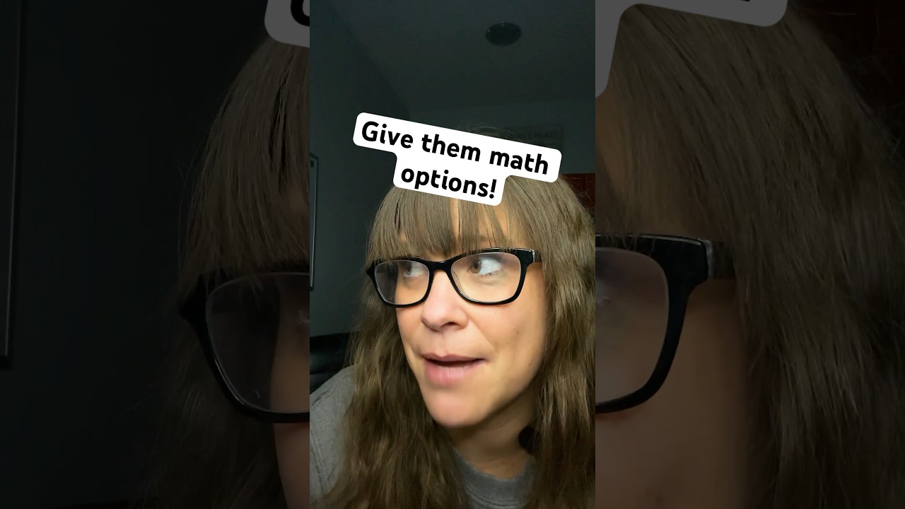 Math options are good! #education #teacher #options #tutorial