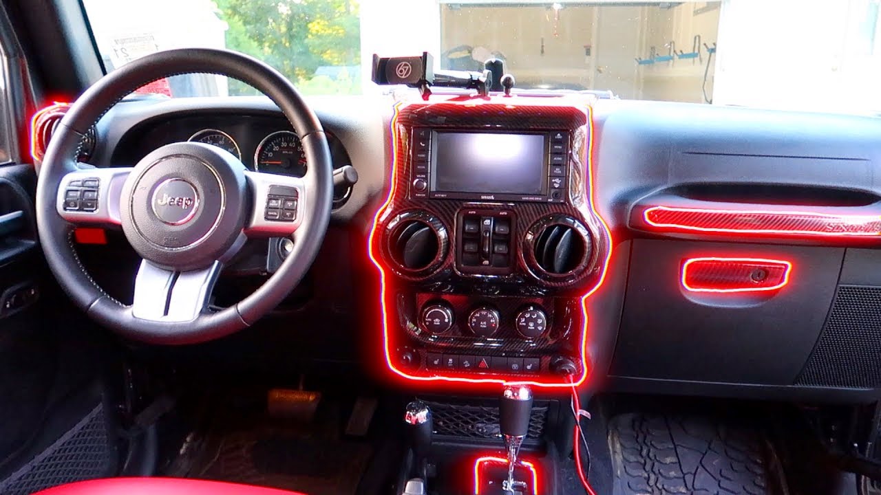 EASY MOD! JEEP WRANGLER CARBON FIBER INTERIOR UPGRADE