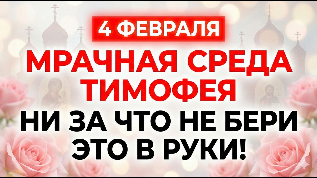 4 февраля Апостол Тимофей. Что нельзя делать 4 февраля. Главные запреты дня