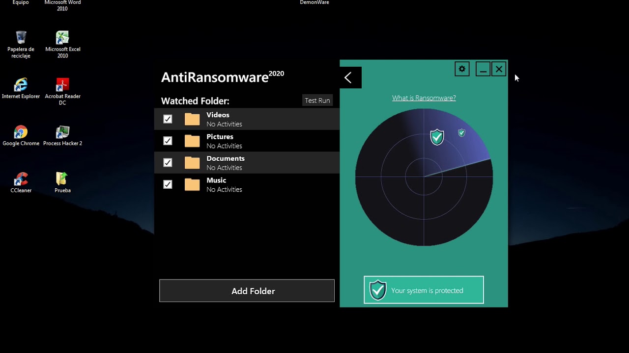 Abelssoft AntiRansomware vs DemonWare ransomware