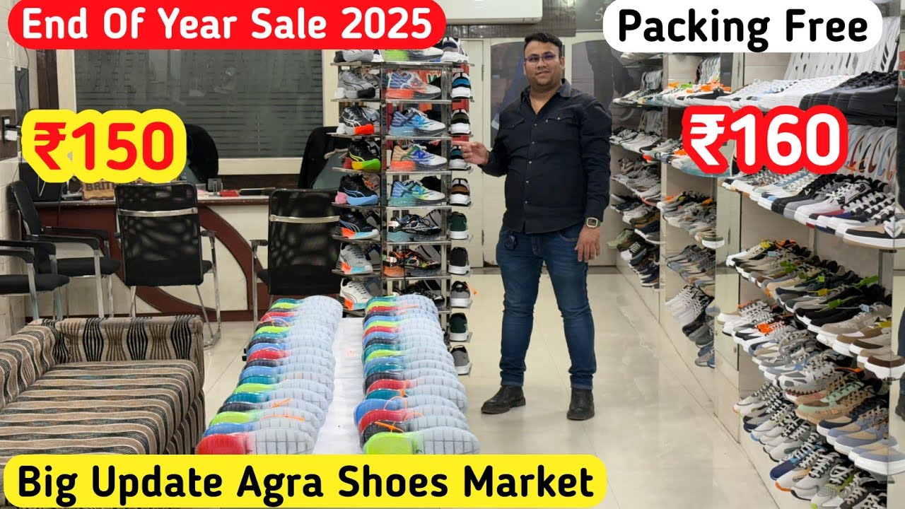 “Agra Footwear Market Exposed! ₹150 Shoes Factory Rate Par 😳✨”