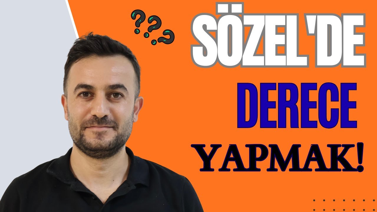 YKS SÖZEL'DE DERECE YAPMANIN YOLU NEDİR? #sözel #sözelmantık #yks #aytsoruları