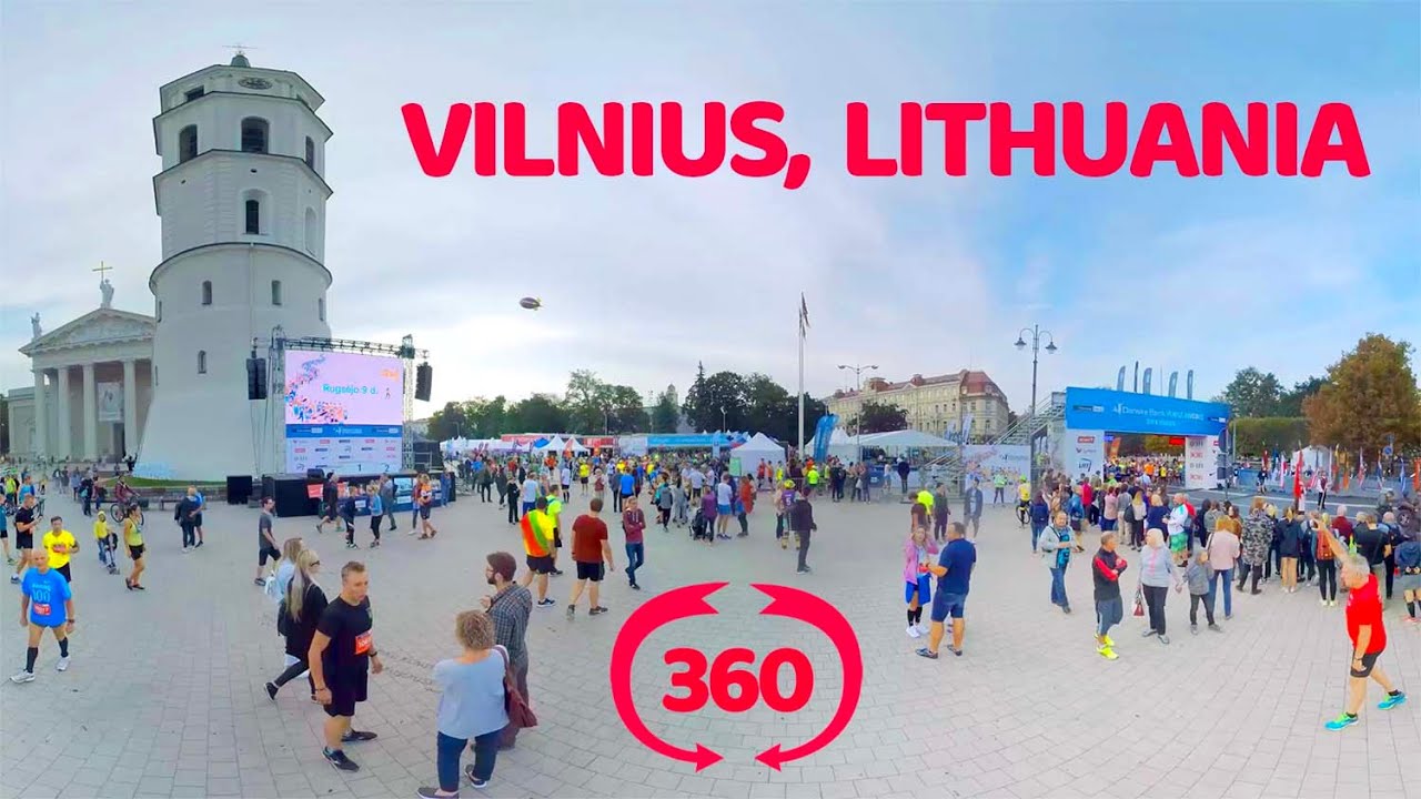 Vilnius Lithuania VR 360 travel video Вильнюс Литва