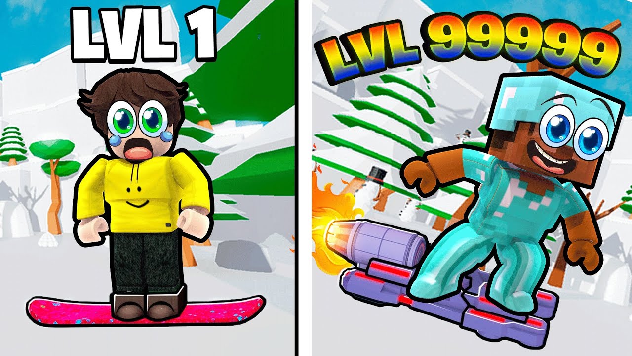 Ski Race Tegen Pro Speler (Roblox)