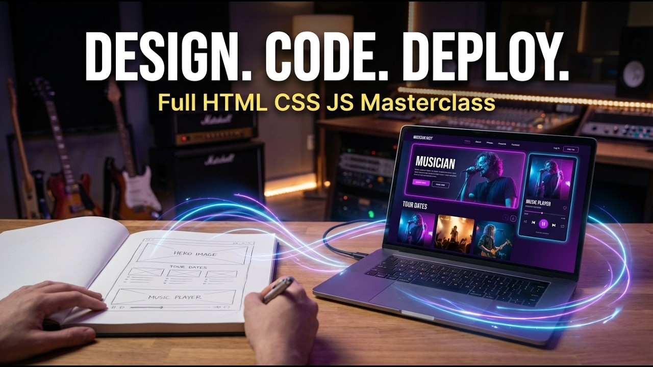 Code a Premium Musician Website - Zero to Deployed (No Frameworks)