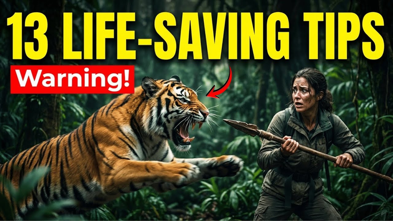 "13 Shocking Tips to Survive Wild Animal Attacks! 🐍🦁 (Must-Know Survival Tips!)"
