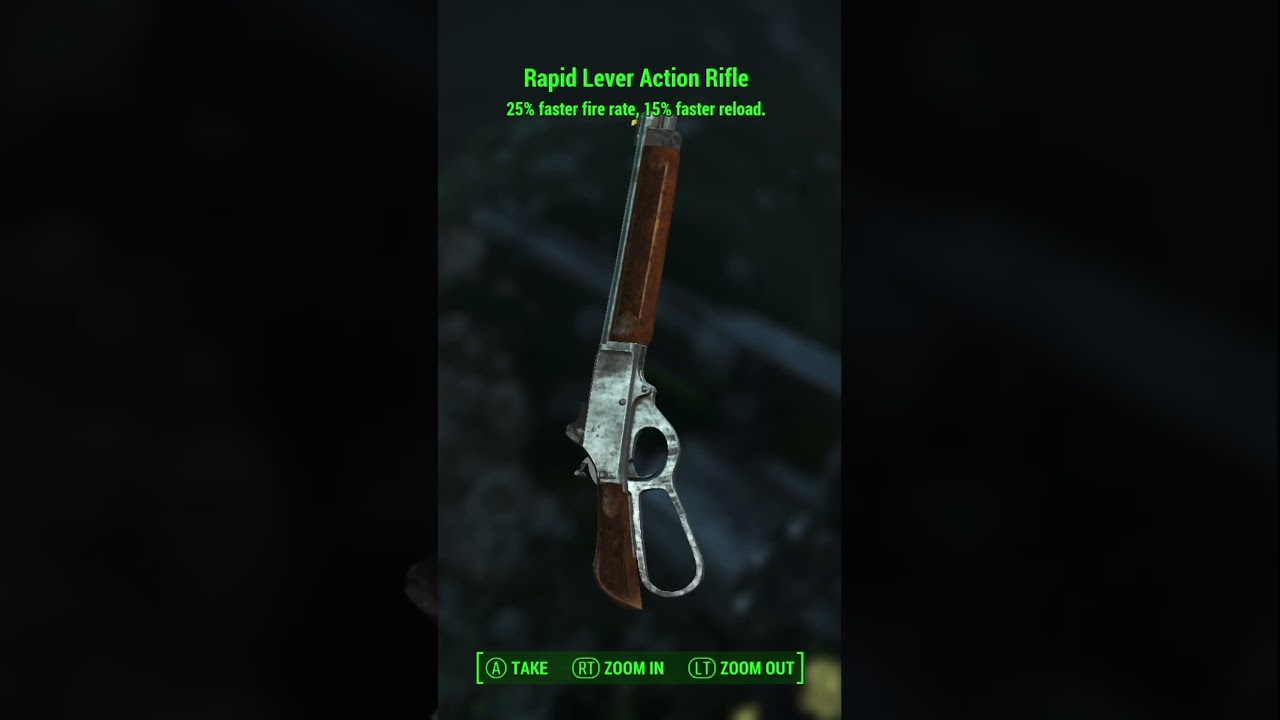 Rapid is the best Legendary effect to get on a lever action rifle (feels fast and fun) #fallout4