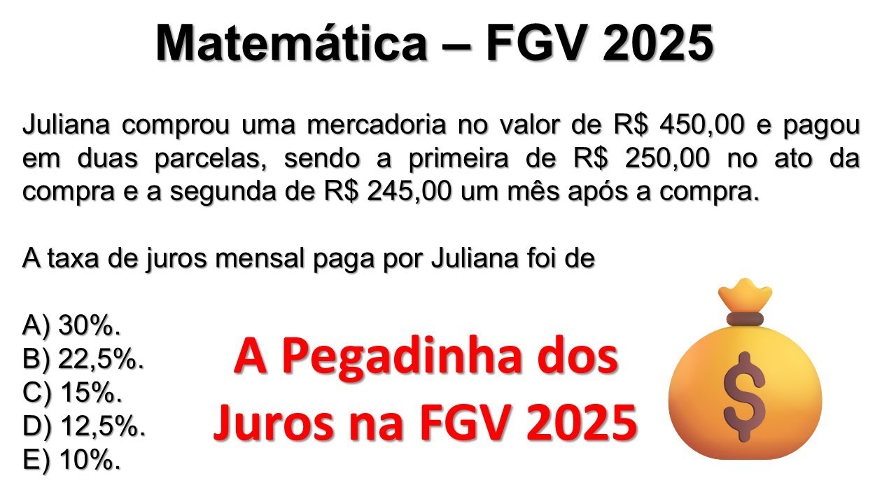 FGV CONFUNDE TODO MUNDO! A Taxa de Juros Escondida na Parcela 😱