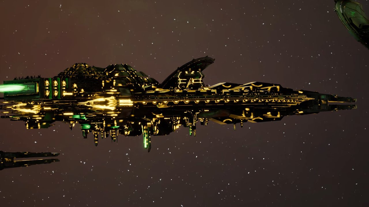 Skalgrim Mod 2021: Nyadra'zathas in action! Necrons vs Space Marines - Battlefleet Gothic Armada 2