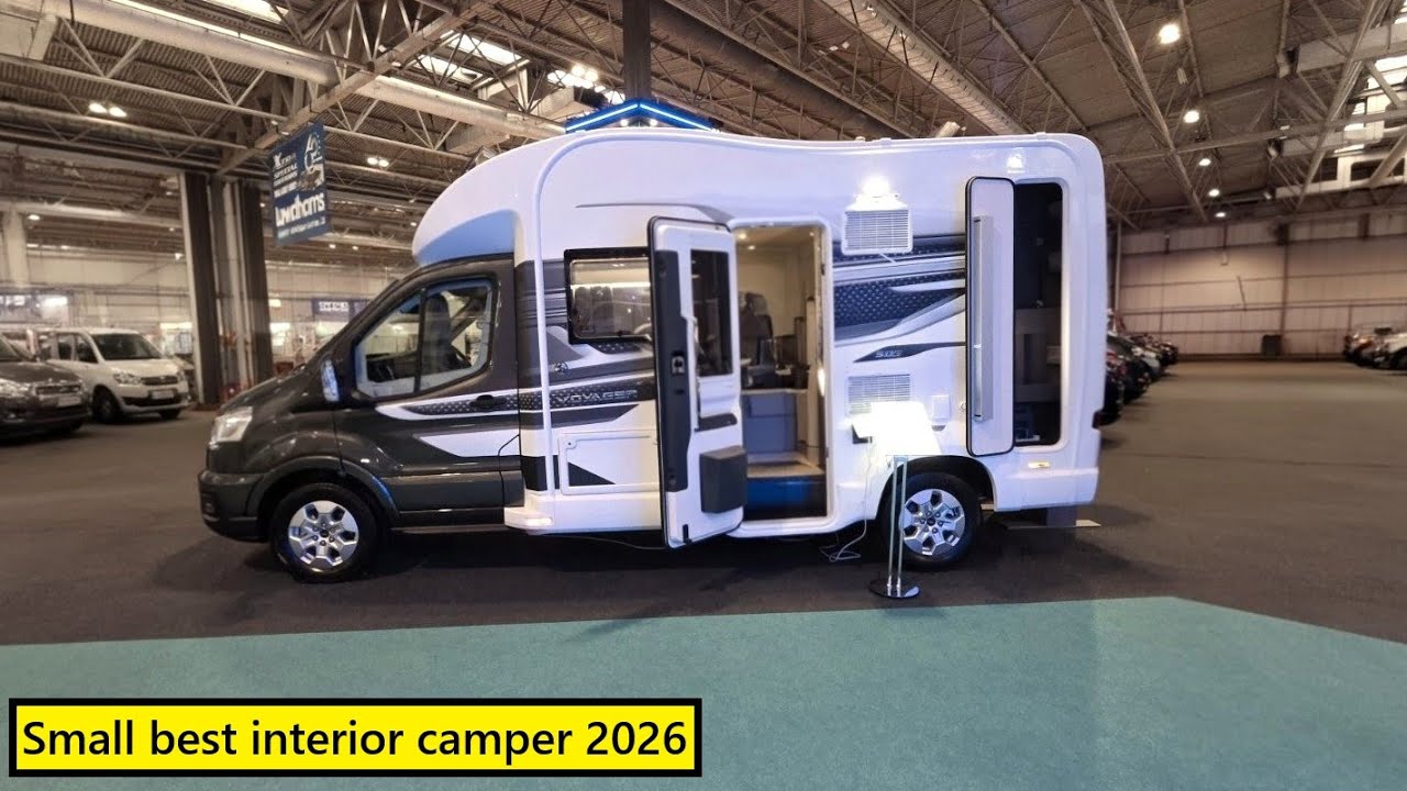 Маленький лучший кемпер с внутренним салоном SWIFT VOYAGER 505 2026 года, произведенный в Великоб...