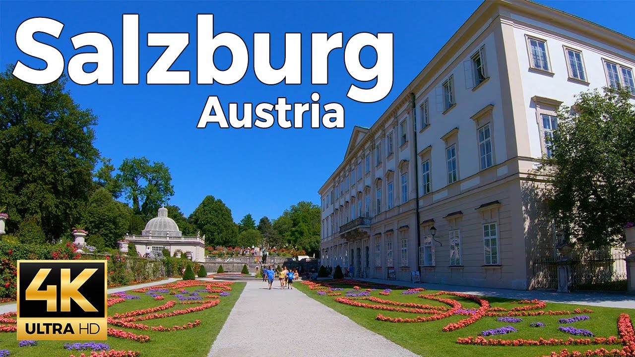 Salzburg, Austria Walking Tour (4k ultra hd 60fps) – With Captions
