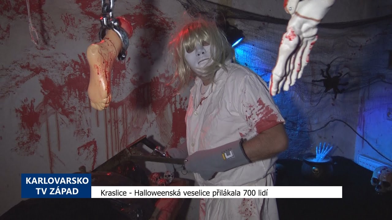 Kraslice: Halloweenská veselice přilákala 700 návštěvníků (TV Západ)