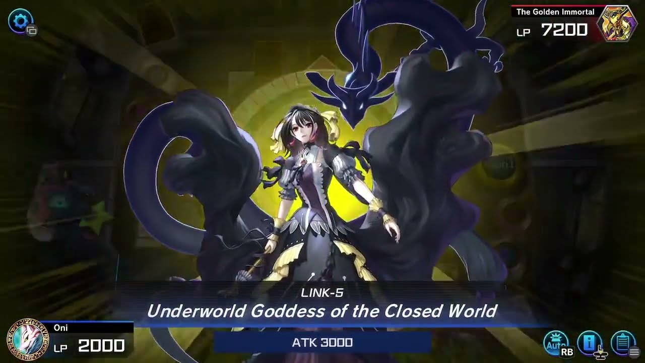 Underworld Goddess Of The Closed World Summon Animation | Yu-Gi-Oh! Master Duel