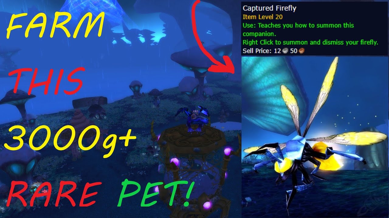 Farm for This 3000G + Super Rare 'captured firefly' PET!