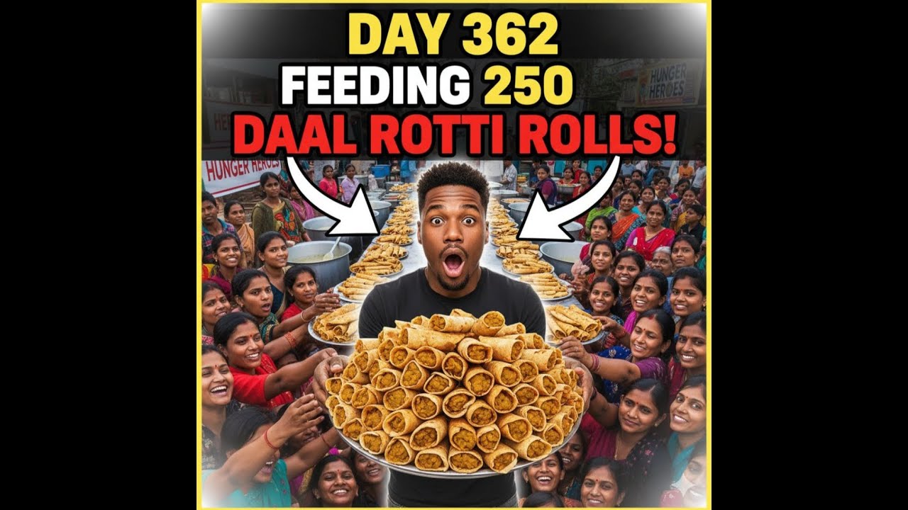 Cooking 250 daal roti rolls for the homeless (Day 362 Ride-along)
