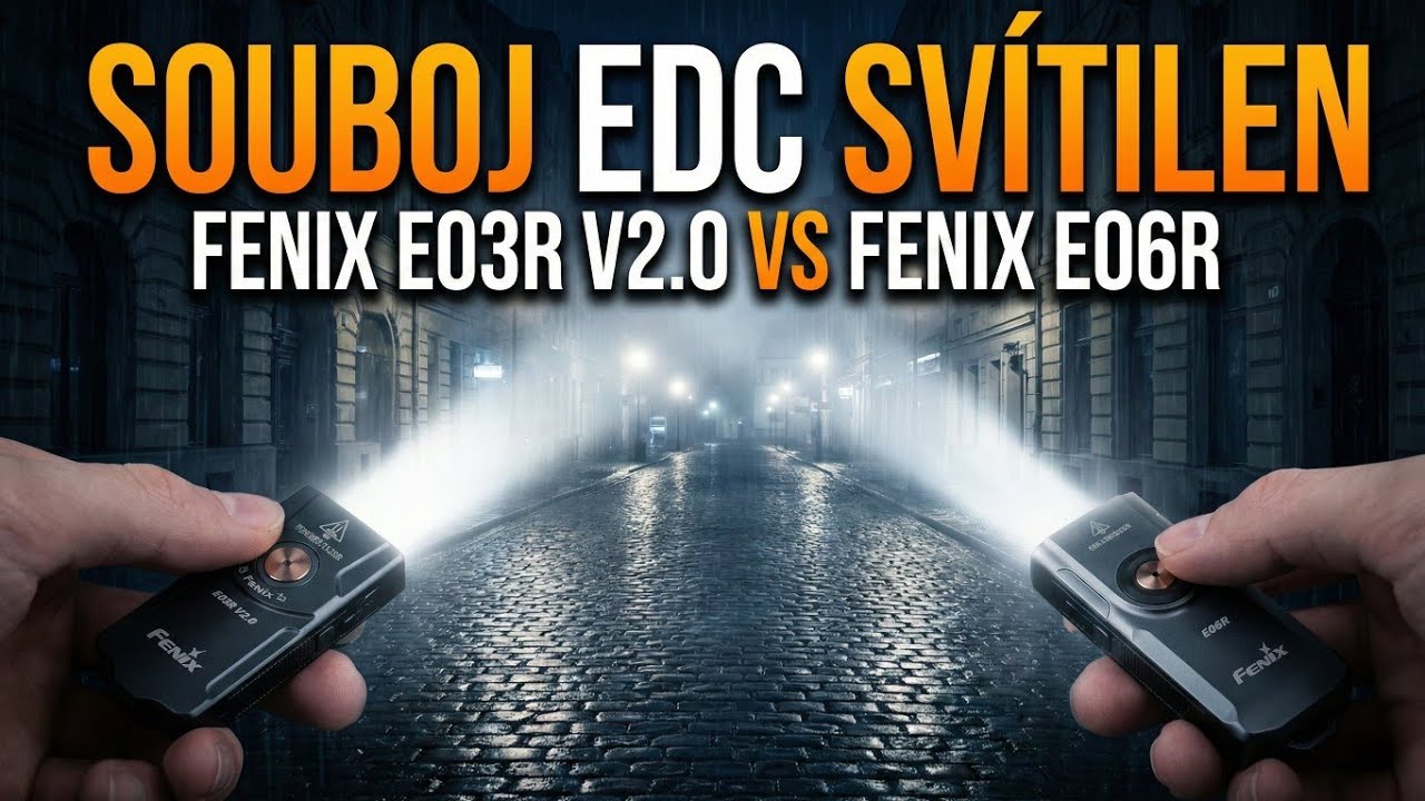 SOUBOJ EDC SVÍTILEN 🔦🔥 FENIX E03R V2.0 VS FENIX E06R, KTERÁ JE LEPŠÍ 