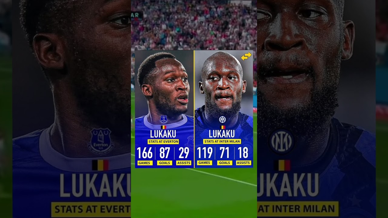 Lukaku stats at Everton vs stats at Inter Milan