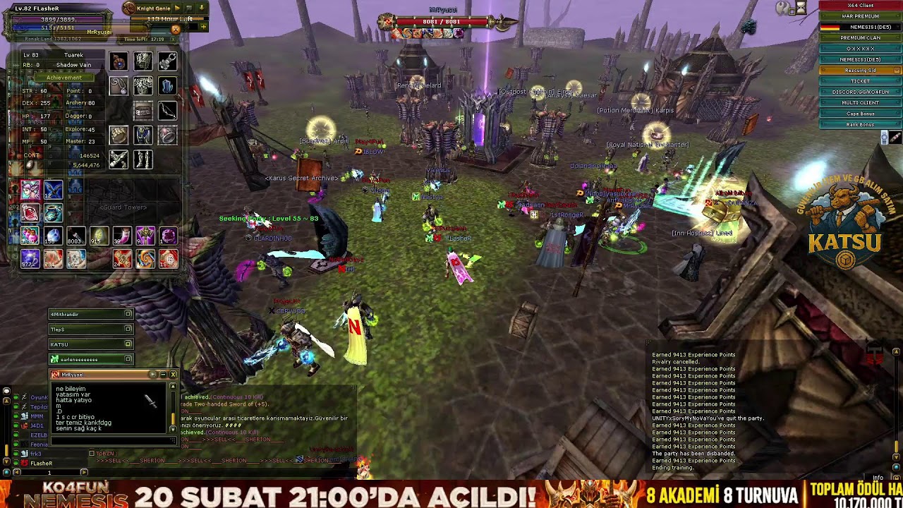 #KO4FUN 🔥NEMESİS AÇILDI 🔥#KnightOnline 🔥 #PvPServer🔥🏆 FLASHER