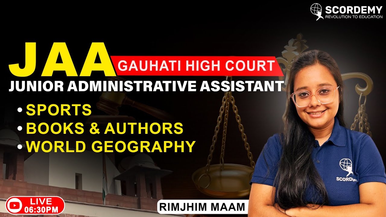 Crack JAA Gauhati High Court Junior Administrative Assistant – Sports + Authors + Geo