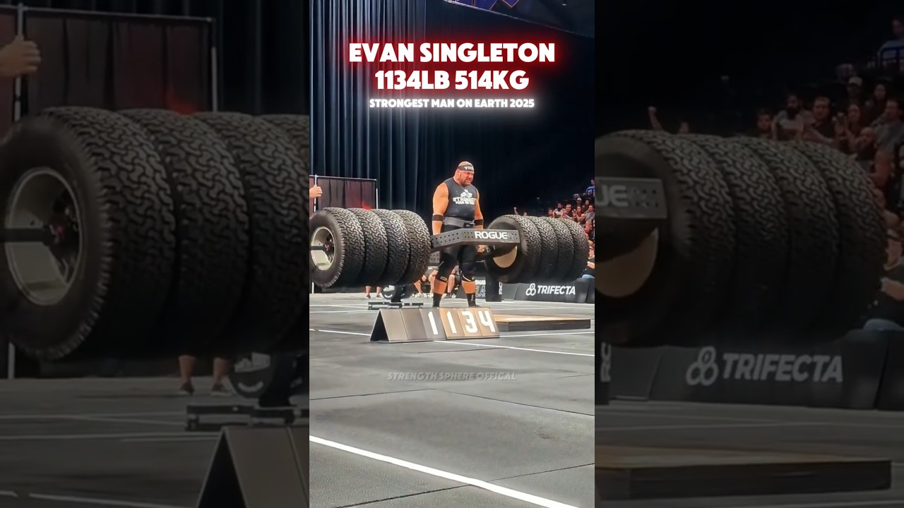 Evan Singleton Strongest Man On Earth 1134lb 514kg Deadlift #deadlift #shawclassic #strongman