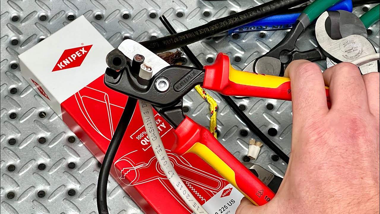 NEW - KNIPEX Tools 95 18 225 US StepCut® XL Cable Shears-1000V Insulated, 9" Long