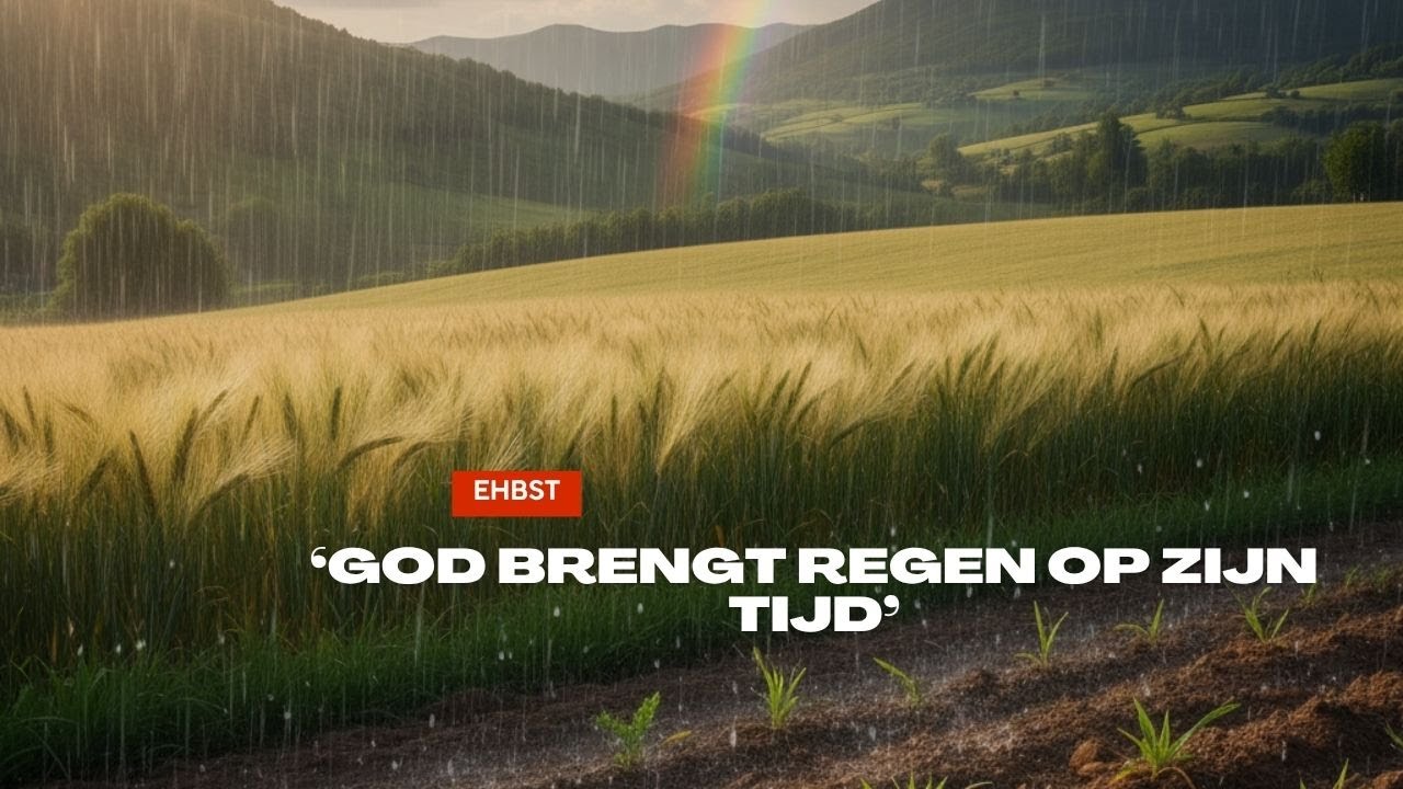 Eerste Hulp bij Stille Tijd - 'God brengt regen op Zijn tijd' (Jeremia 5: 24 en Ezechiël 34: 26)