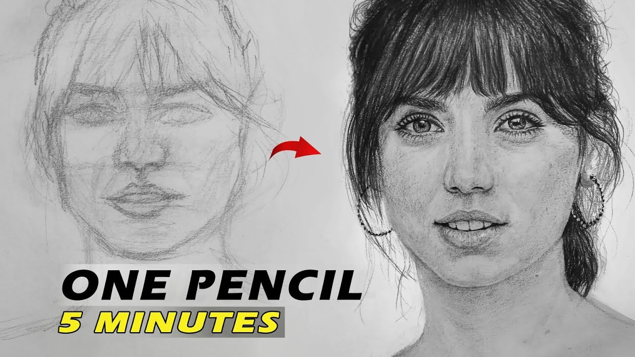 3 Steps to Draw Any Portrait Like a Pro | Ana de Armas