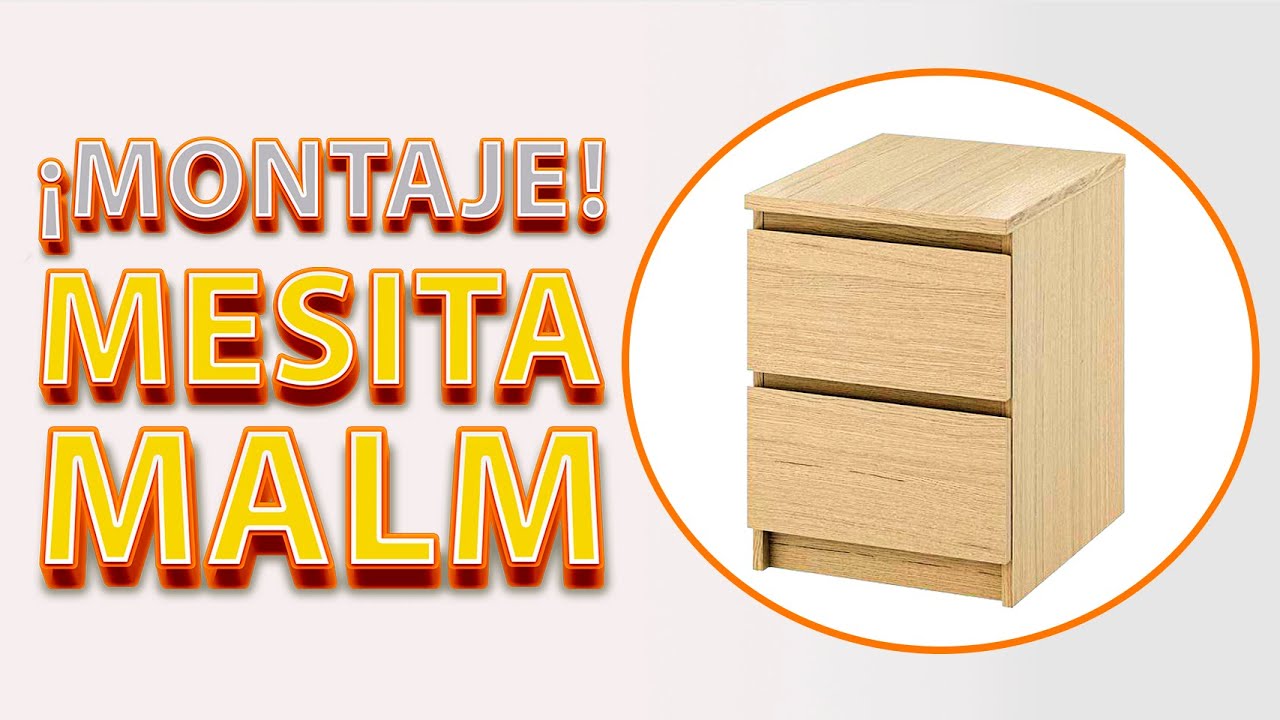 Cómo MONTAR MESITA de NOCHE MALM de IKEA | CÓMODA de 2 CAJONES | Bedside TABLE MALM 2 Drawers ✅