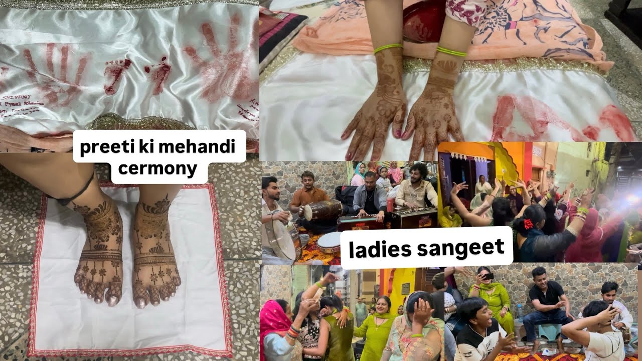 preeti ki mehandi ceremony & ladies sangeet @3titliyaan 