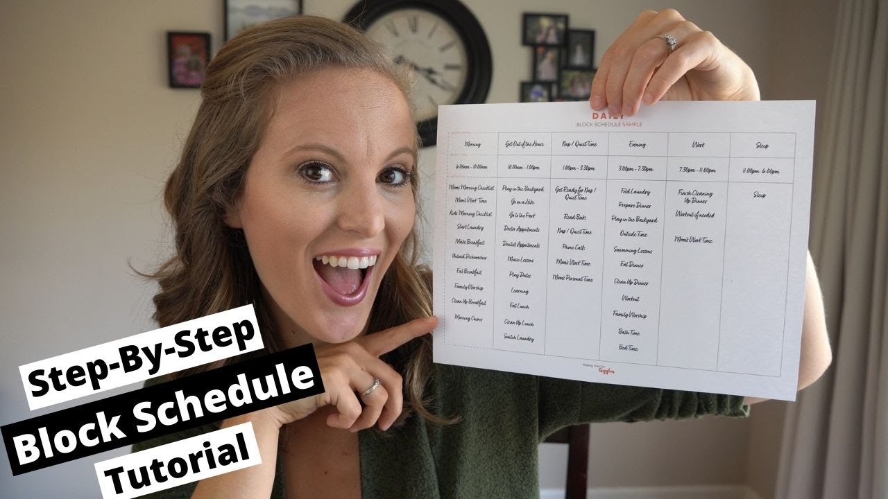 How to Easily Manage Your Home Part 1 | Updating my BLOCK SCHEDULE | How to Make a Block Schedule