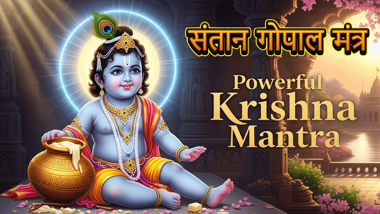 संतान गोपाल मंत्र 108 बार | सर्वगुण और संस्कारी संतान प्राप्ति के लिए रोज सुनें  यह शक्तिशाली मंत्र