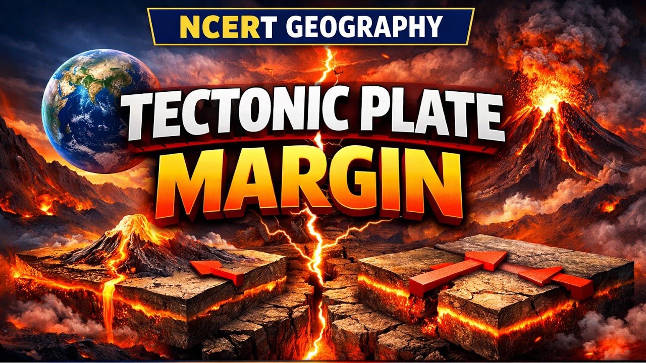 GEOGRAPHY SESSION -5   Tectonic Plate Margin Explained | NCERT Geography 