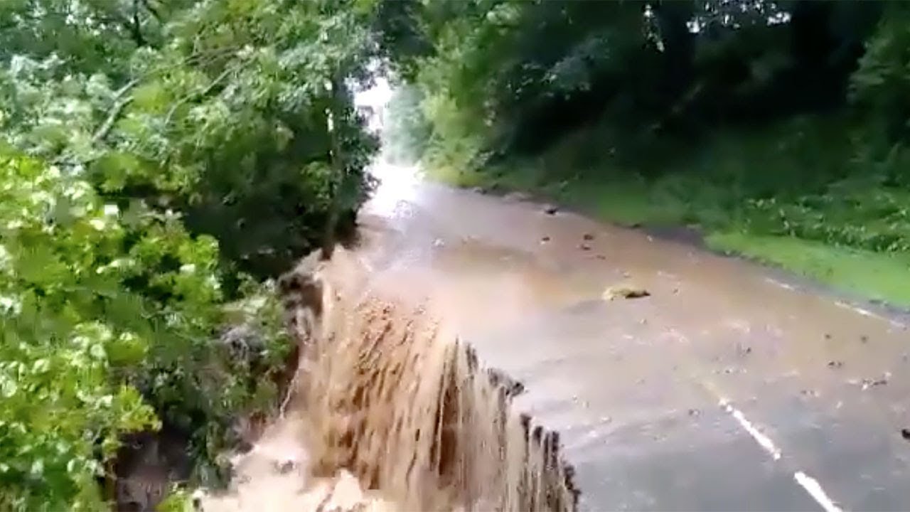 Intense downpours cause flash flooding in Yorkshire