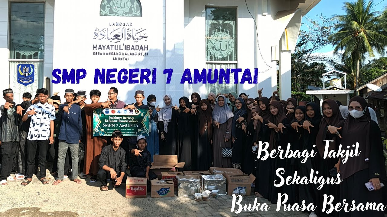 SMPN 7 Amuntai Berbagi Takjil Gratis dan Buka Puasa Bersama di Bulan Ramadhan Penuh Berkah🤲