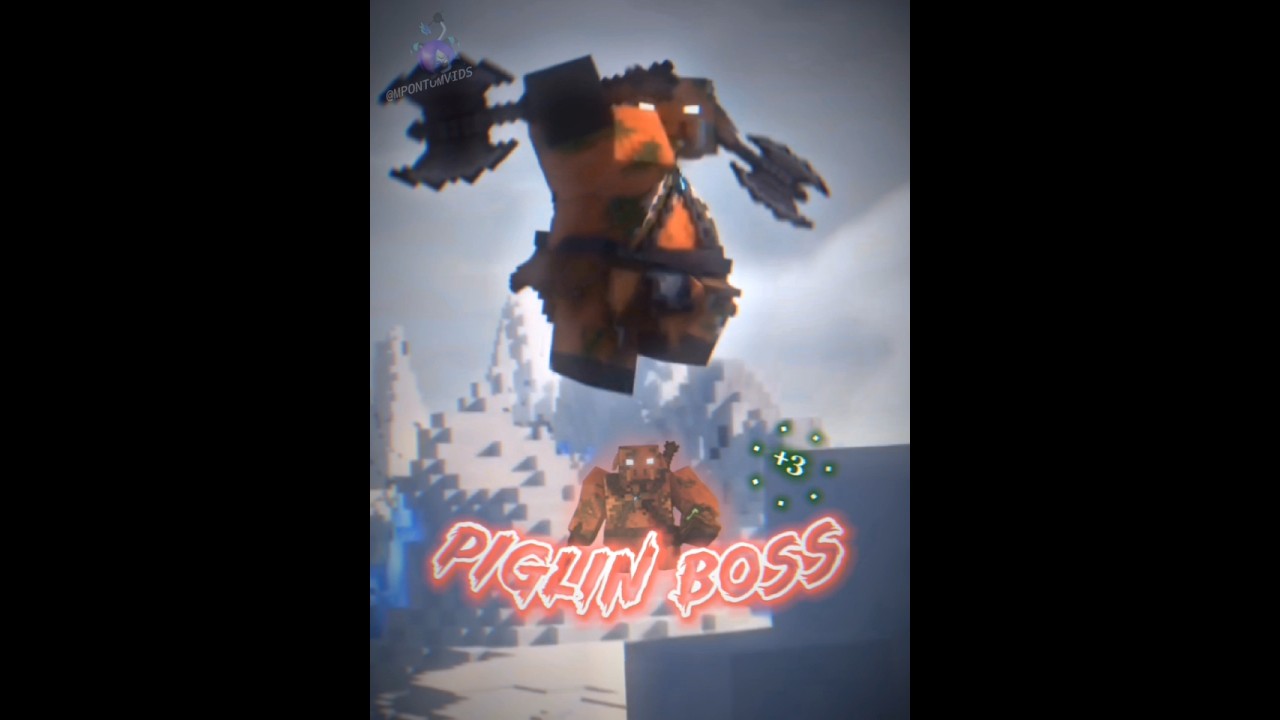 The Great Hog vs Zombified Piglin Boss #aminecraftmovie #technobladeneverdies #minecraft #vsedit