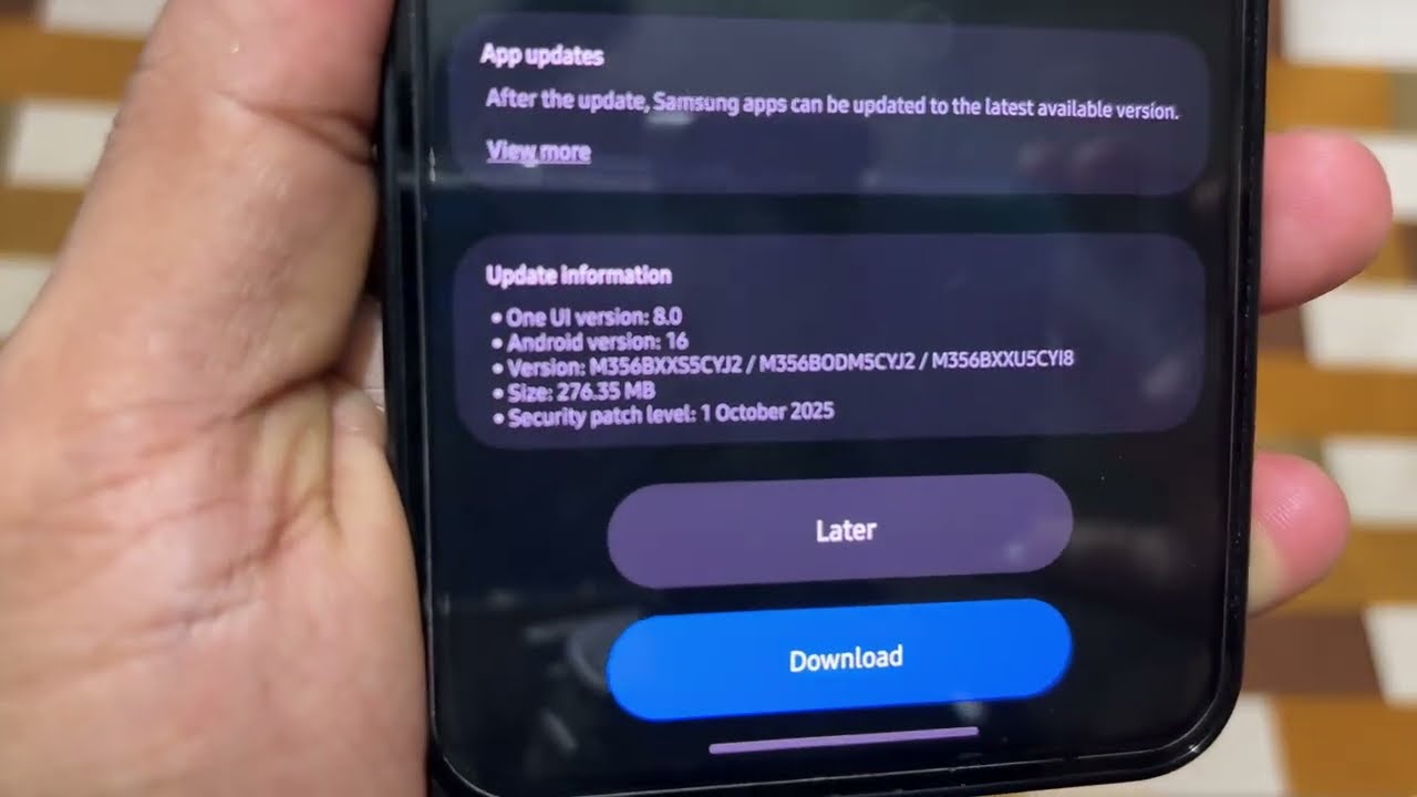 Samsung Galaxy M35 1st October 2025 Security Patch Update | Galaxy M35 October 2025 Software Update