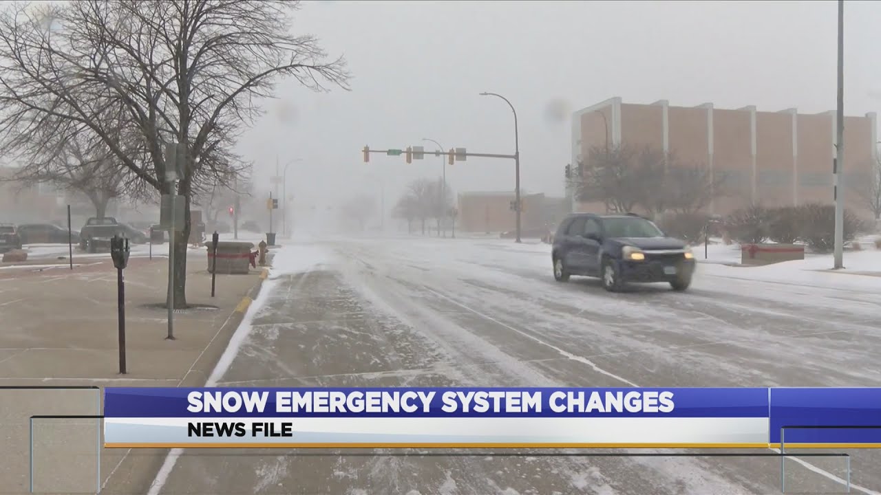 Snow emergency system changes