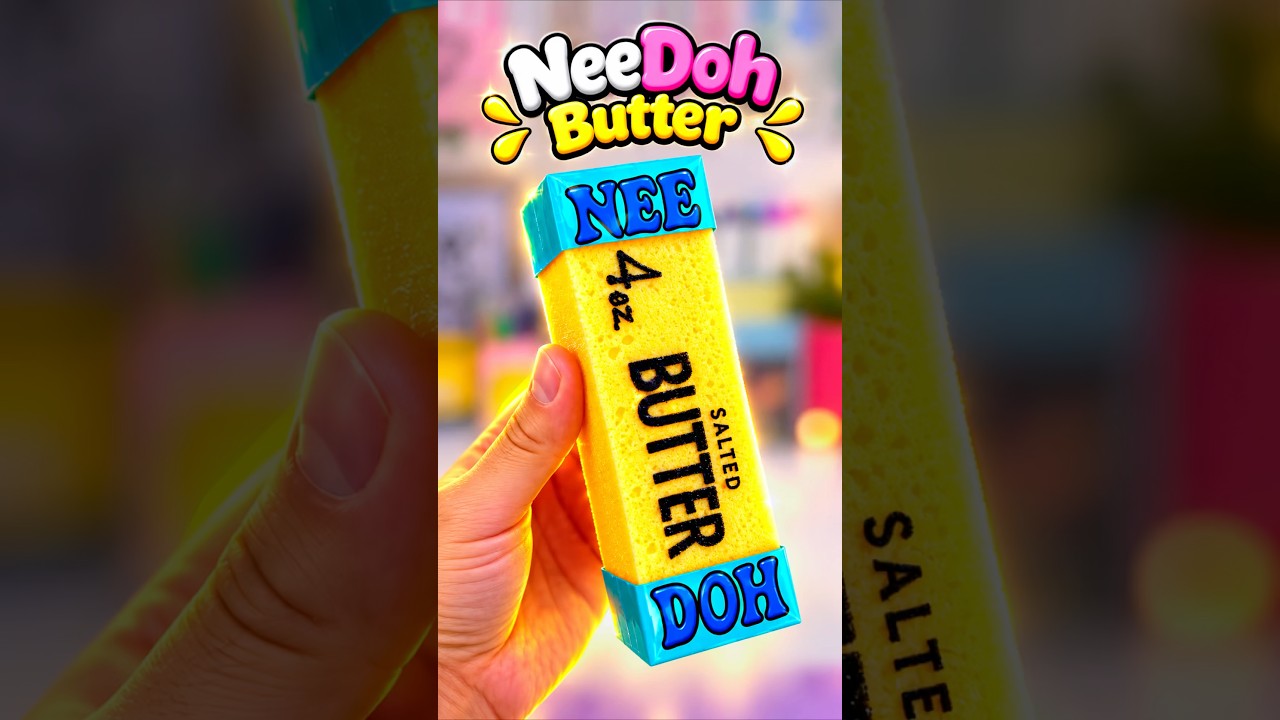 DIY NeeDoh Butter Squishy #trending #art #shorts #craft #diy #squishy