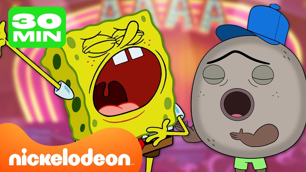COLES MEILLEURES CHANSONS  de Bob l'éponge + Pierre Feuille Ciseaux 🎶 | Nickelodeon France