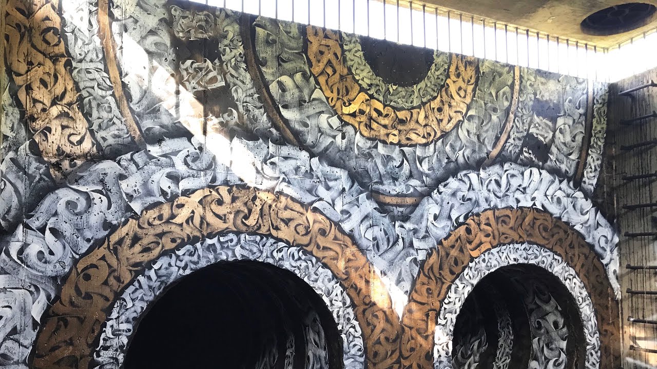 Shane Huss - Underground Calligraphy Mural